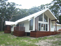 timber pavillion style home