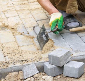 fill joints between pavers with sand