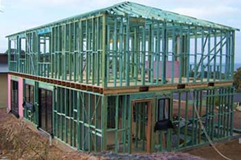 Treated timber wall frame from South Pacific Truss