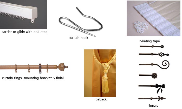 curtain hardware and hanging systems