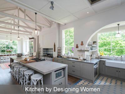 Designing Women grey kitchen