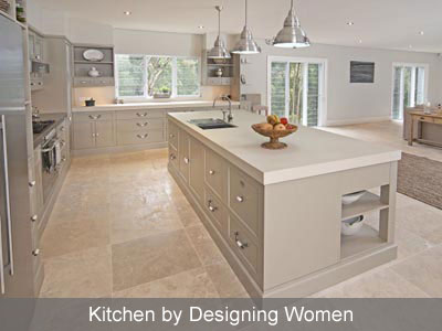 Designing Women Trevertine kitchen